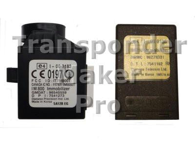 Software module 113 – Daewoo, Chevrolet immobox ID48
