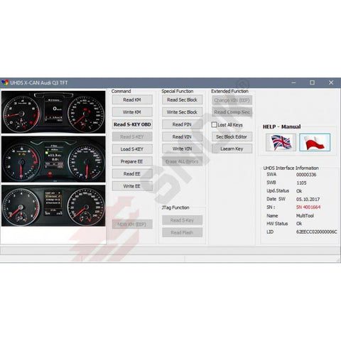 UHDS - VW0033 VW VDO, Continental 2014-... OBD