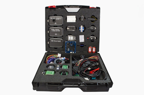 MB prog MAXI is an evolution with a special add-on of BGA/204/207 software, set of software and hardware that covers entire set of Mercedes keys programming. When we were designing MAXI kit set, we had in mind that when it comes to key programming, this set should cover not only new IR keys, but also transponder keys and first generation of IR keys (flip keys).  MAXI kit contains not only key programming tools but also tools that allow erasing of the modules in Mercedes-Benz cars (including ECU’s and gearbo