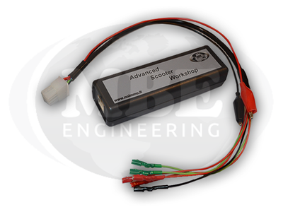 Advanced Scooter Workshop is a set of hardware and software that enables to work with ignition control unit (CDI) through K-line diagnostics.
