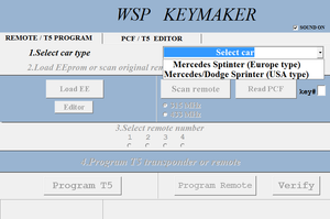 WSP (Sprinter W901-W902-W903-W904-W905) software update for MB Remote Keymaker
